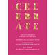 Faux Gold Stacked Celebrate Invitations Image 3 of 4
